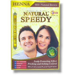 Henna Hair Dye Shampoo Natural Brown 30g