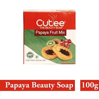                       Beauty Papaya Fruit Mix Cutee Soap (100g)                                              
