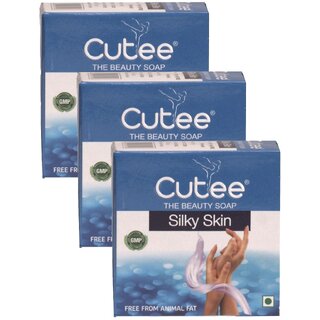                       Cutee Silky Skin The Beauty Soap - 100g (Pack Of 3)                                              