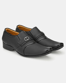 Kwiclo Men's Formal Slip-On Shoe Black