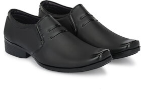 Kwiclo Men's Formal Slip-On Shoe Black