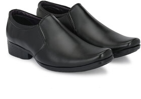 Kwiclo Men's Formal Slip-On Shoe Black