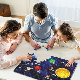 Seema Kitchenware Toys  Games  Solar System Jigsaw PuzzlesEducational Outer Space with Names Puzzle  Games fo