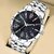 HRV New Stylish Look black Roman Dial Silver Stainless Steel Strap Analogue Men's Watch Analog Watch - For Men