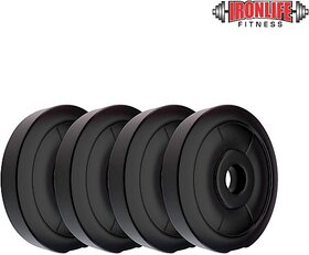 Ironlife Fitness 20 Kg (5X4) Pvc Black Weight Plate (20 Kg)