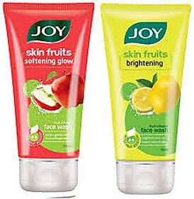 Joy Brightening Lemon and Apple Facewash Combo 50ml Each Face Wash