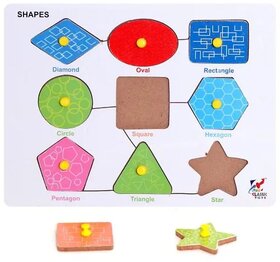 Seema Kitchenware Angel Shapes Puzzle Kids Wooden Toys for Kids 3+ Jigsaw Puzzles for Adults Baby Learning Toys Educatio