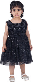 A-line Party black dress for girl kids