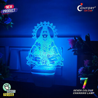 MAHADEV MAHAKAL 3D ILLUSION LIGHT RGB NIGHT LAMP LIGHT DECORATION LIGHT SHANKAR JI LED Night Lamp (10 cm, Multicolor) MAHADEV MAHAKAL 3D ILLUSION LIGHT RGB NIGHT LAMP LIGHT DECORATION LIGHT SHANKAR JI LED Night Lamp (10 cm, Multicolor)