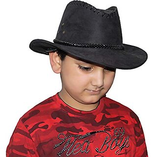                       Kaku Fancy Dresses Cow Boy Hat Accesories - Multicolor, Free Size, For Boys                                              