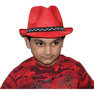 Kaku Fancy Dresses Red Color Hat Costume Accesory - Red, Free-Size, For Unisex Kaku Fancy Dresses Red Color Hat Costume Accesory - Red, Free-Size, For Unisex