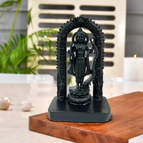 Homeberry Polyresin Ram Lalla Idol Statue,Ram Lalla Murti for Table Top,Indoor,Gift Item,Pooja Room,Home and Office Decor Item._183Clone