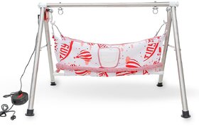 TinyTyke Baby Rocks Premium- Automatic Baby Cradle Ghodiyu  Crib  Swing Pack of 1,Multicolor Jhula