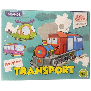                       Mannat Play,Read  Learn Transport Jigsaw Floor Puzzle,Educational,100 Pieces,Puzzle,For 2+ year Old Kids And                                              