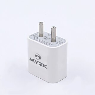 MYZK 20W PD Charger Made in India Wall Charger Universal Compatibility Fast Type C Adaptor for Android iOS Devic MYZK 20W PD Charger Made in India Wall Charger Universal Compatibility Fast Type C Adaptor for Android iOS Devic