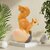 Homeberry  Squirrel Sitting On Pine Cone / Classy Showpieces Collectibles,Home and Office Decorative Showpiece  -  15 cm (Resin, Multicolor)_170Clone