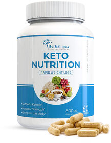 Herbal max Keto Nutrition Rapid Weight Loss Support - 60 Capsules (Pack of 1)