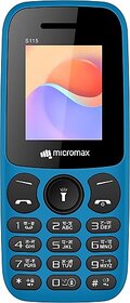 Micromax S115(Dual Sim, 4.5 Cm (1.77 Inch) Display, 800 Mah Battery, Teal Blue)