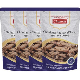                       Chamria Chhuhara Pachak Khatta Mouth Freshener 120 Gm Pouch Pack of 4                                              