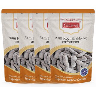                       Chamria Aam Rochak Meetha Ayurvedic Mouth Freshener 120 Gm Pouch Pack of 4                                              
