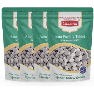                       Chamria Aam Pachak Tablet Ayurvedic Mouth Freshener 120 Gm Pouch Pack of 4                                              