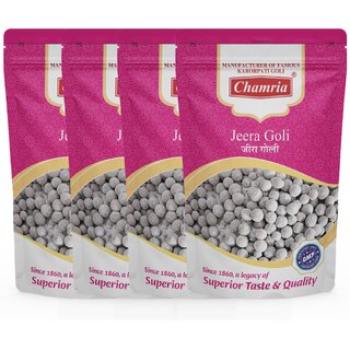                       Chamria Jeera Goli Ayurvedic Mouth Freshener 120 Gm Pouch Pack of 4                                              