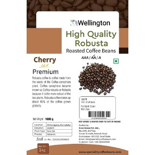                       Roasted Coffee Beans - Robusta - Cherry AA                                              
