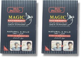 Skin Doctor Magic Black Hair Shampoo 25ml (Pack of 2)