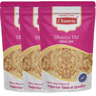                       Chamria Dhaniya Dal Mouth Freshener 120 Gm Pouch Pack of 3                                              