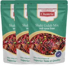 Chamria Shahi Gulab Mix Mouth Freshener 120 Gm Pouch Pack of 3