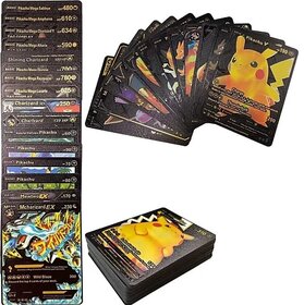 S.S.B Playing black Cards of 55 PCS. Black Foil Card Assorted Cards TCG Deck Box-V Series Cards.