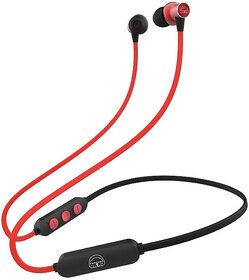 EKKO Unplug N02 Neckband with Super Sound Heavy Bass, Playback time Upto 15 Hours, Max BASS, TwinConnect, Siri & Google Assistant Activate (Red)