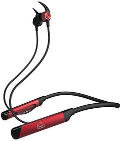 EKKO Unplug N04 Neckband: Premium ENC, 40ms Latency, Max Bass, Twin Connect, Siri & Google Assistant (Red)