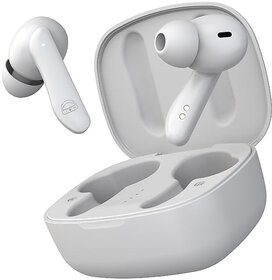 EKKO Earbeats T06: 60H Playtime, 10MM Driver, ENC Call Noise Cancellation, Touch Control, Massive Bass, IPX4 Water Resistancel TWS, with Mic, Massive Bass, IPX4 Water Resistance (White)