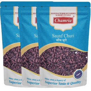                      Chamria Saunf Churi Mouth Freshener 120 Gm Pouch Pack of 3                                              