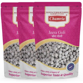                       Chamria Jeera Goli Ayurvedic Mouth Freshener 120 Gm Pouch Pack of 3                                              