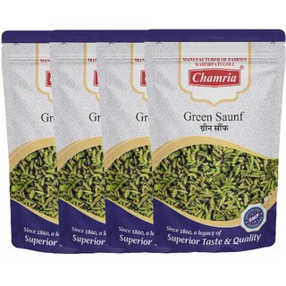 Chamria Green Saunf Mouth Freshener 120 Gm Pouch Pack of 4 Chamria Green Saunf Mouth Freshener 120 Gm Pouch Pack of 4