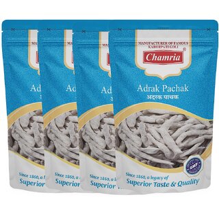                       Chamria Adrak Pachak Ayurvedic Mouth Freshener 60 Gm Pouch Pack of 4                                              