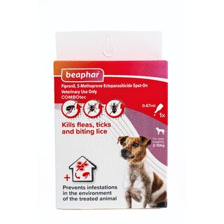                       Beaphar Flea  Tick Spot On COMBOtec (Fipronil/s-Methoprene) Small Dog                                              