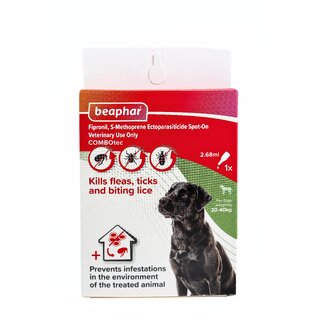                       Beaphar Flea  Tick Spot On COMBOtec (Fipronil/s-Methoprene) Large Dog                                              