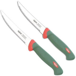                       Mannat Glare Stainless Steel Fruit,Vegetable Kitchen Steak Knife with Non-Slip Handle-210mm(Green,Red,Set of 2)                                              