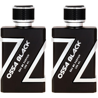 Ossa Black EDP 100ml Perfume For Men With Ambery Notes Long Lasting Fragrance Prefect for Every Occasion (Pack of 2) Ossa Black EDP 100ml Perfume For Men With Ambery Notes Long Lasting Fragrance Prefect for Every Occasion (Pack of 2)