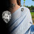 LUCKY JEWELLERY Designer Antique Silver Oxidised Plating Lion Face Shaped Brooch/Lapel Pin for Men  Women