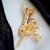 LUCKY JEWELLERY Designer Gold Plating Magenta  Pink Meenakari Dancing Doll Unisex Brooch Pin For Women/Girls/Men