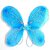 Kaku Fancy Dresses Blue Butterfly Wings - Blue, Free-Size, For Girls