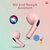 EKKO EARBEATS T03 TWS: 20-Hour Playback, Rich Sound, Twin Connect, Type C Charging, Siri & Google Assistant(Pink)