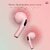 EKKO EARBEATS T03 TWS: 20-Hour Playback, Rich Sound, Twin Connect, Type C Charging, Siri & Google Assistant(Pink)