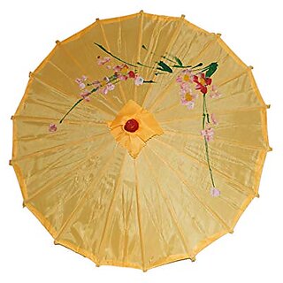                       Kaku Fancy Dresses Japanese Umbrella Accesory for International Costume / Wedding Dance and Decoration Prop - Yellow                                              