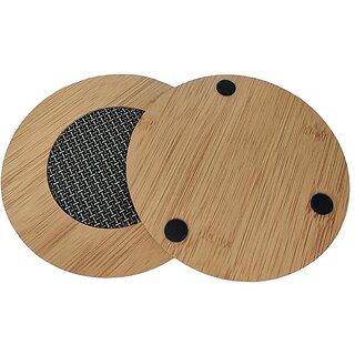                       Round Shape Shape Heating Insulation Resistant Natural Bamboo Wooden Coaster Heat Table Ware Pad Place Mat for Hot Coffe                                              