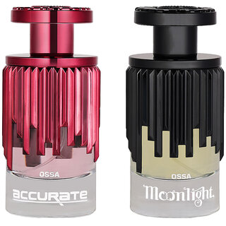                       Ossa Accurate EDP For Women 100ml And Moonlight EDP Unisex Perfume 100ml Long Lasting Fragrance Fragrance (Pack of 2)                                              